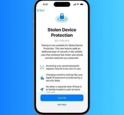 绥棱苹果授权维修店分享被盗设备保护功能开启方法 