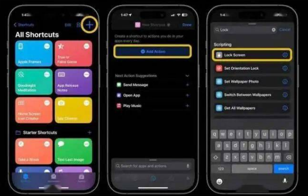 绥棱苹果14锁屏维修店分享iPhone14升级iOS16.4后如何创建锁屏快捷方式 