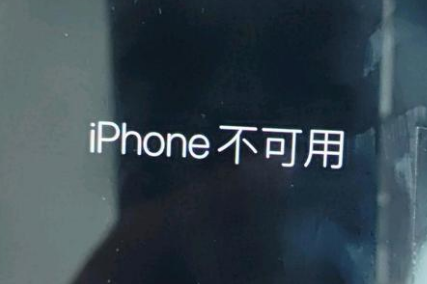 绥棱苹果服务网点分享锁屏界面显示“iPhone 不可用”如何解决 