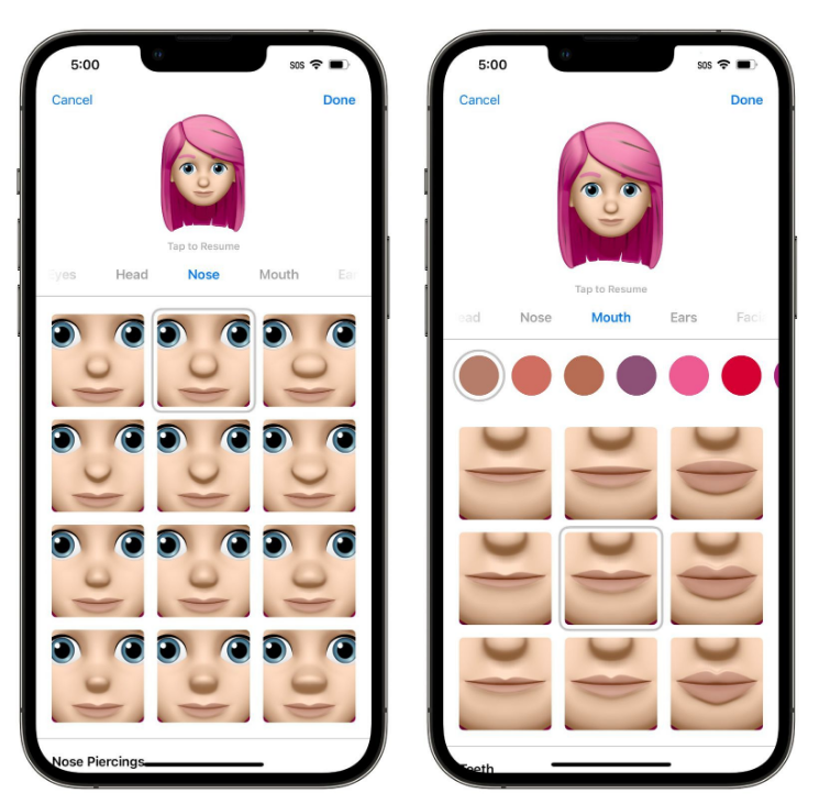 绥棱苹果手机维修分享​iOS 16中的拟我表情有了哪些变化和升级 