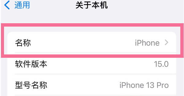 绥棱苹果13维修分享iPhone 13热点名字设置教程 